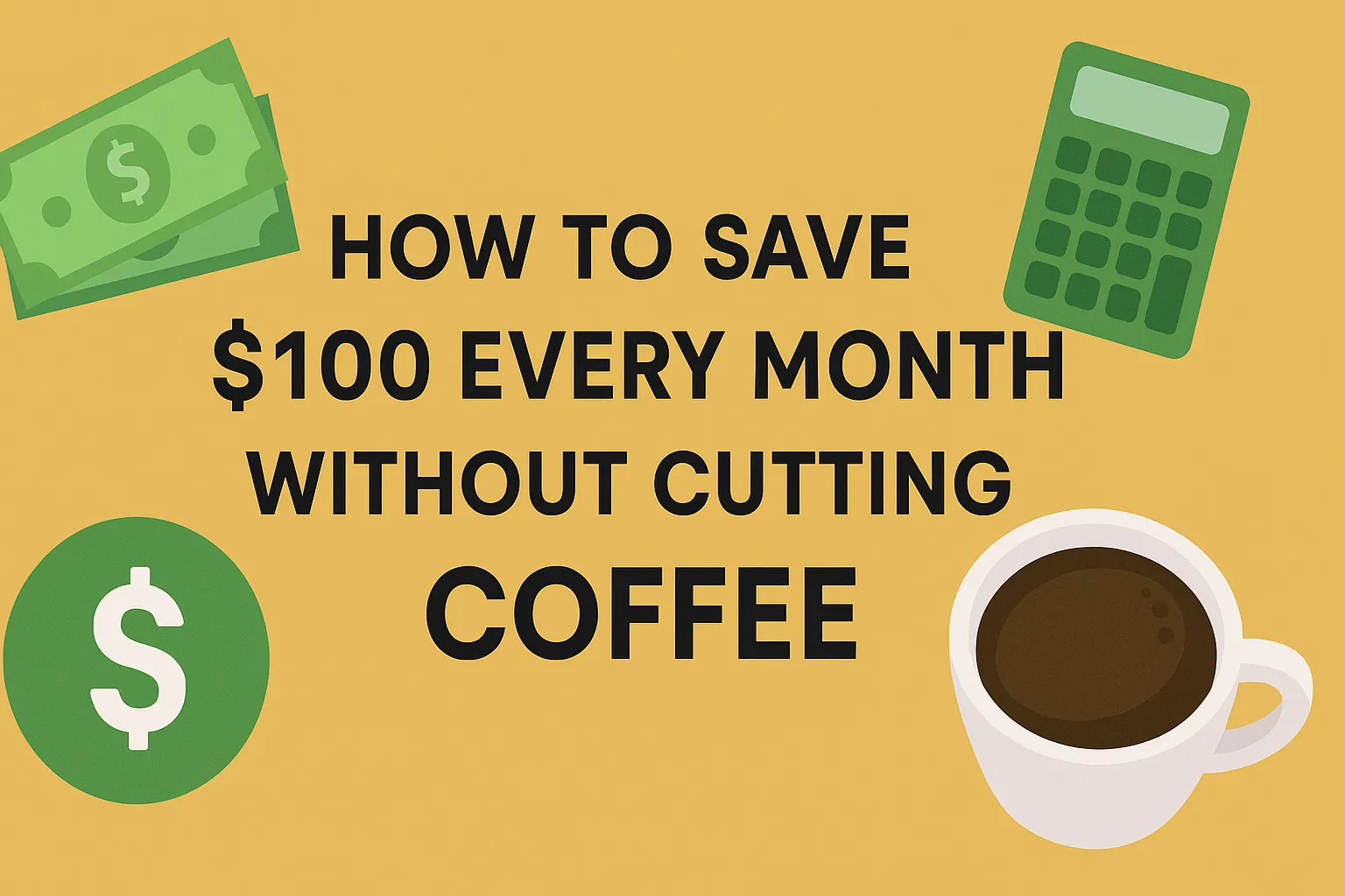 How to Save $100 Every Month Without Cutting Coffee